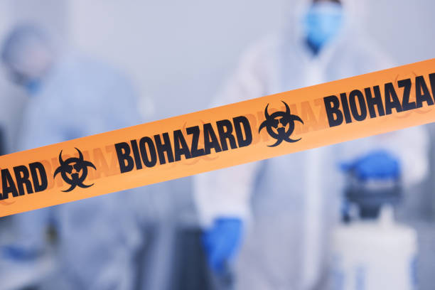 Professional Biohazard Cleanup technician working in Albion, IL